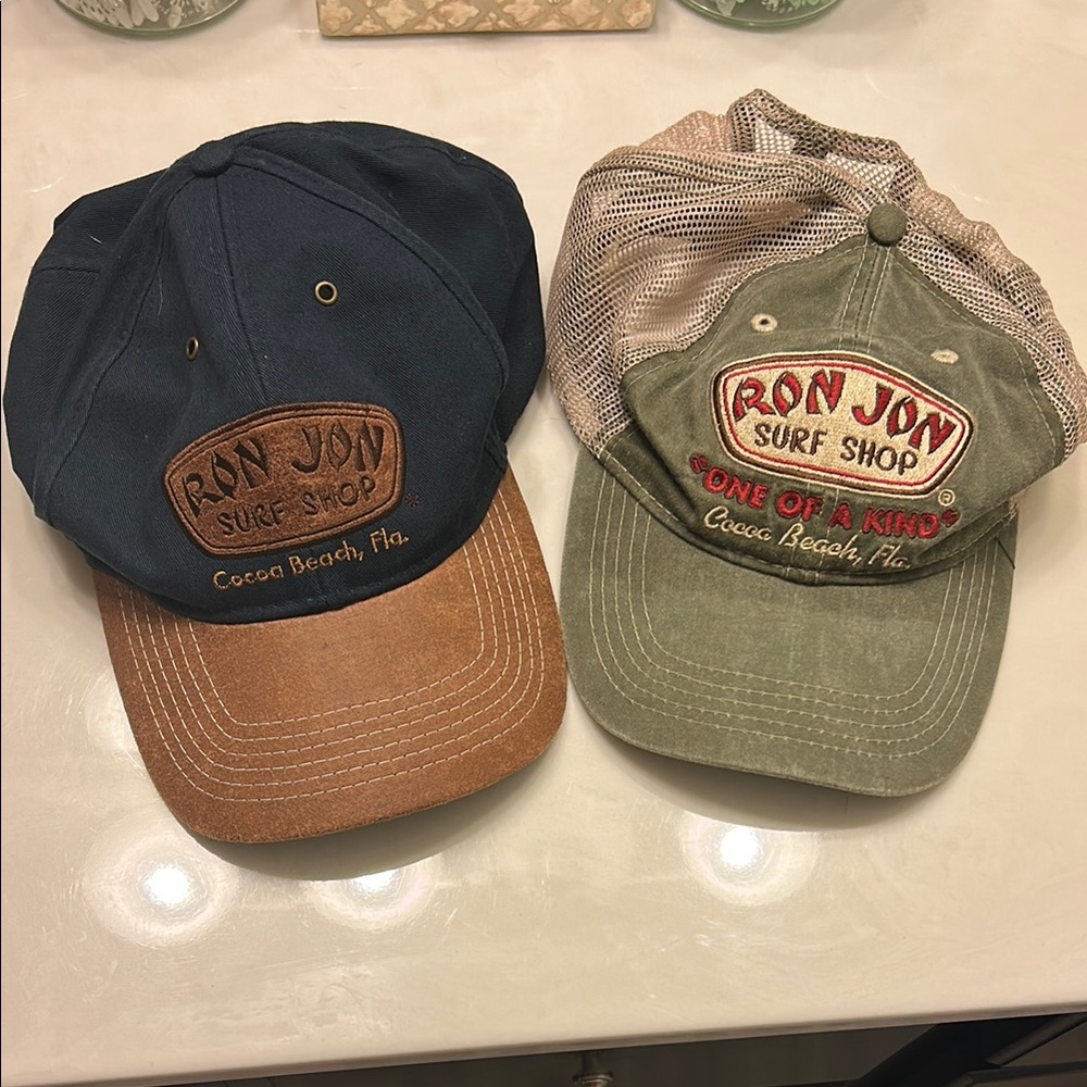 Ron Jon Surf Shop Caps - Blue and Green